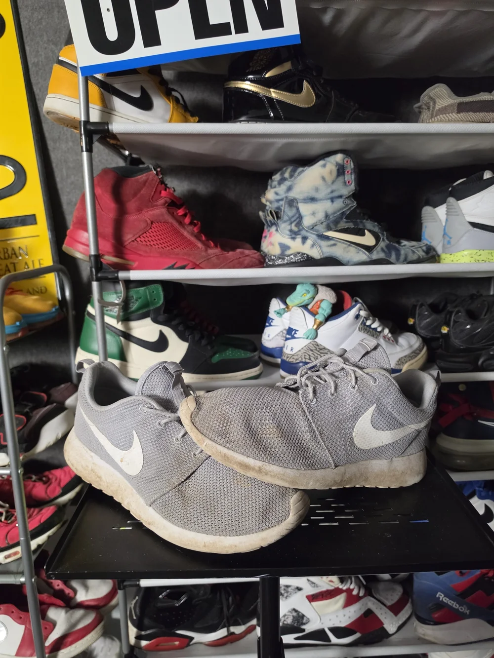 🔥 Nike Roshe One Men's Size 11.5 Wolf Gray Mesh Lightweight Running Shoes